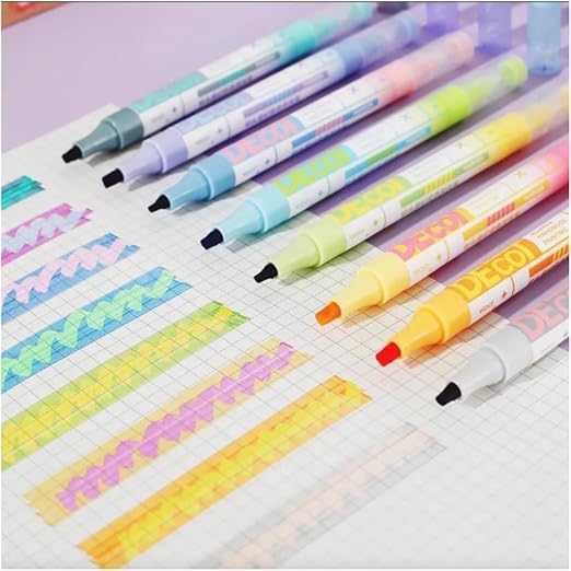 Magic colour changing double Side highlighter pack of 8