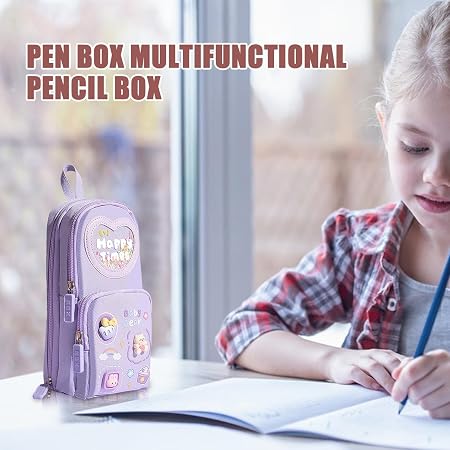 Cute happy time pencil pouch for kids
